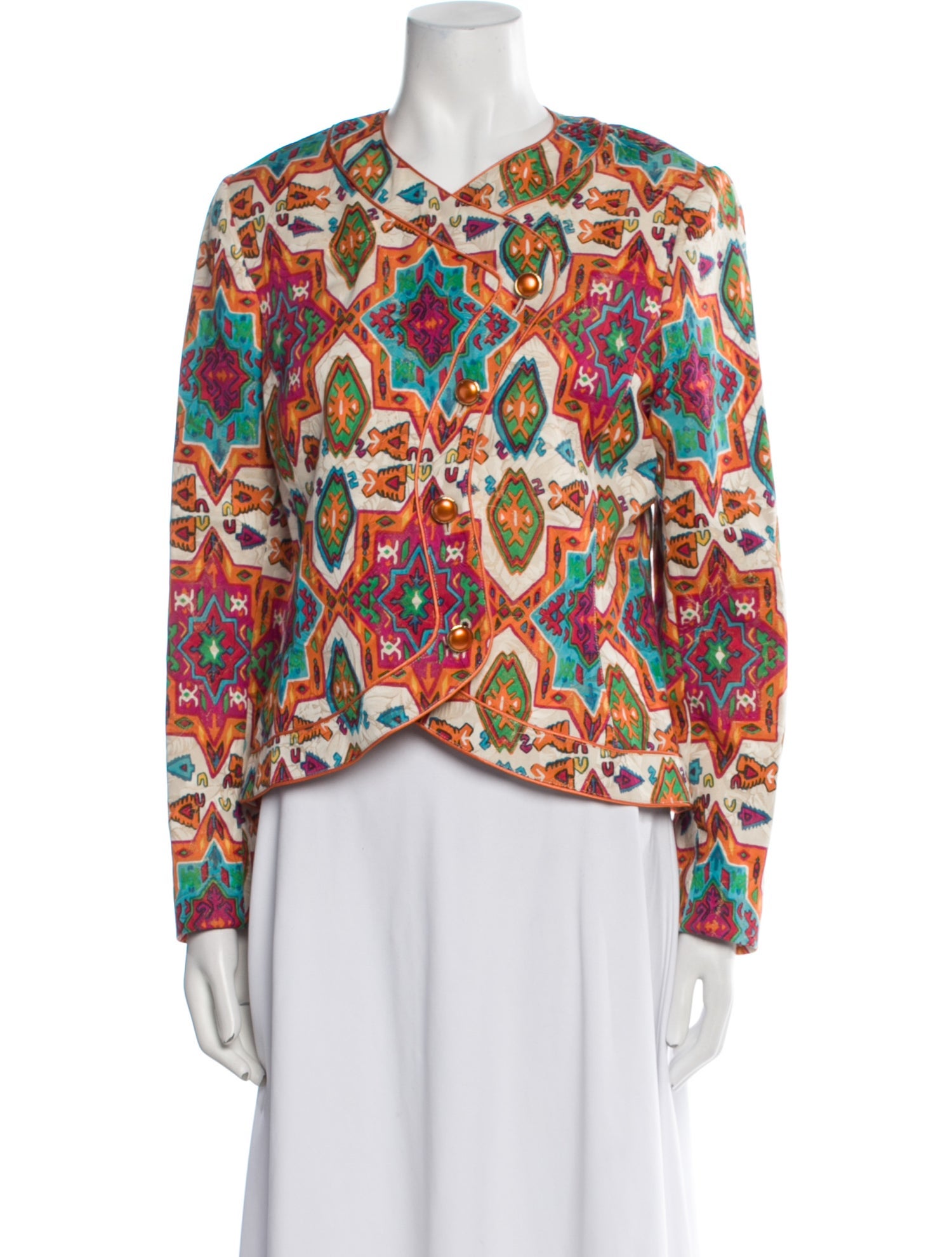 Emanuel Ungaro Vintage Printed Evening Jacket