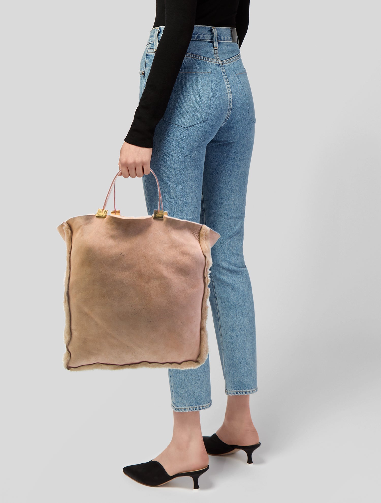 Emanuel Ungaro Shearling Tote