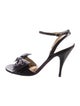 Emanuel Ungaro Leather Slingback Sandals