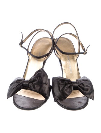 Emanuel Ungaro Leather Slingback Sandals