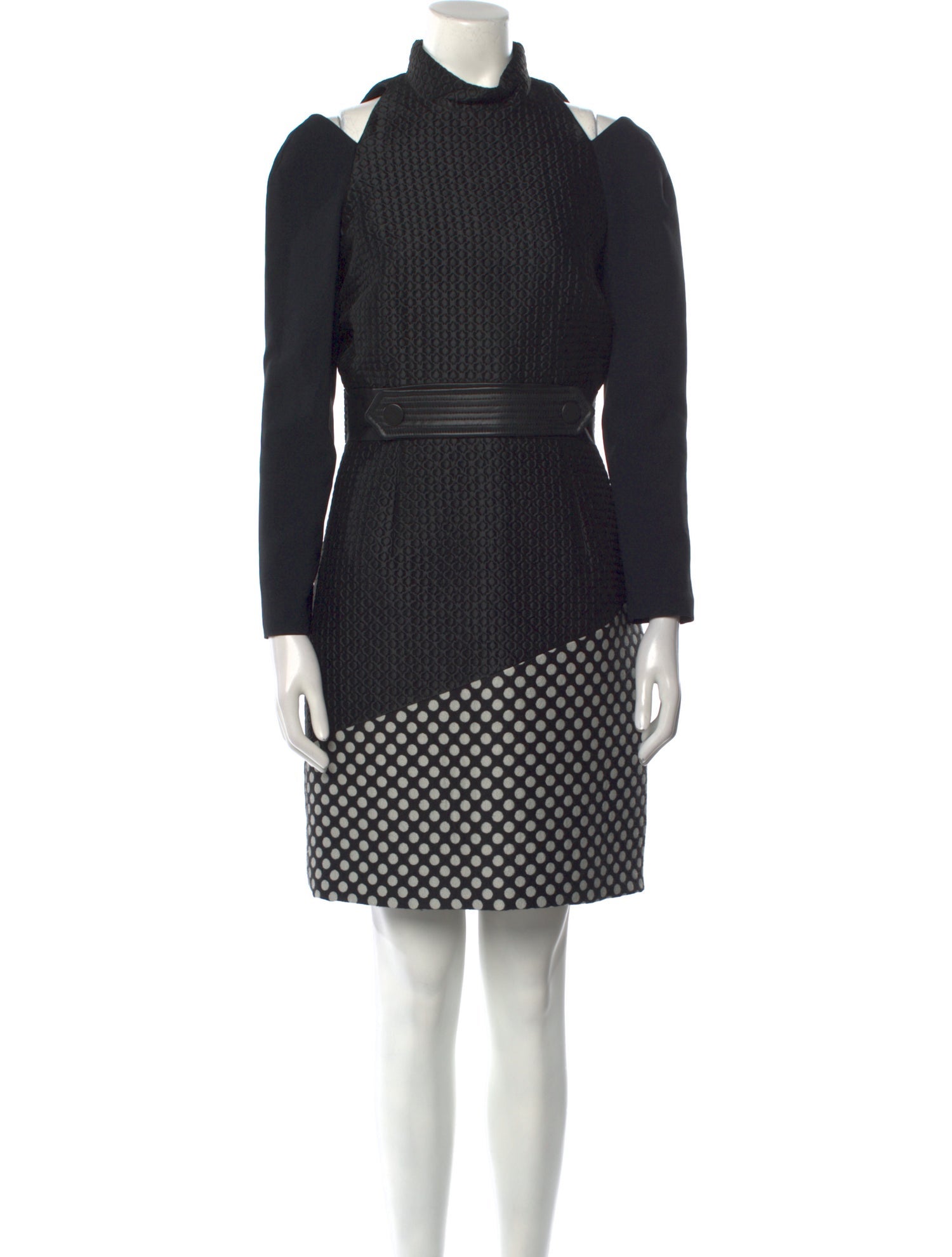 Emanuel Ungaro Polka Dot Print Knee-Length Dress