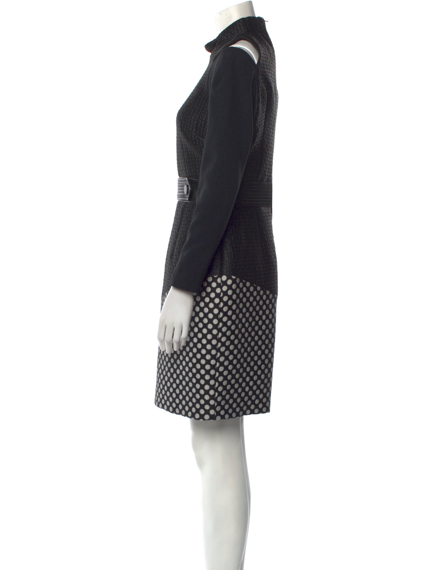 Emanuel Ungaro Polka Dot Print Knee-Length Dress