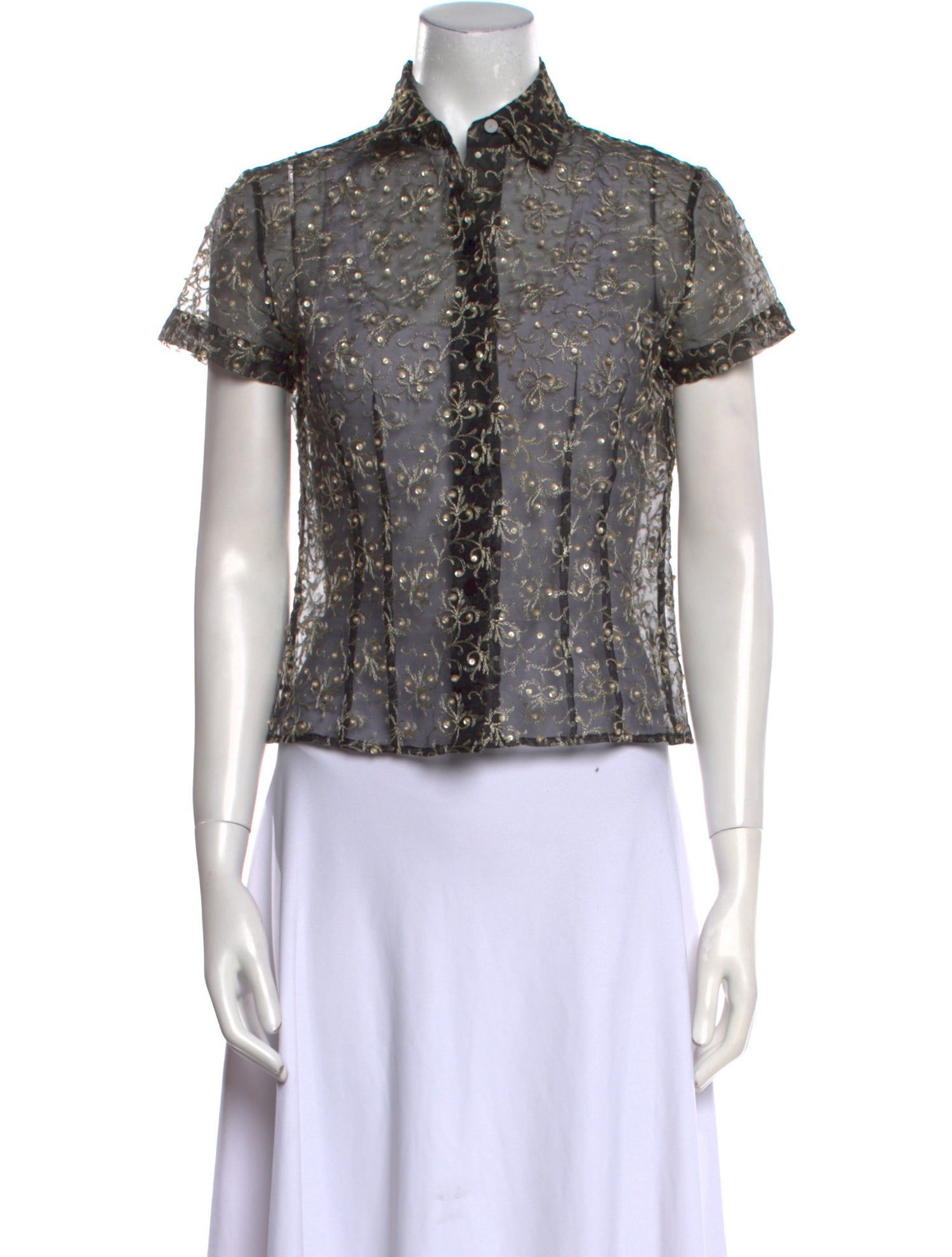 Emanuel Ungaro Vintage 1990's Button-Up Top