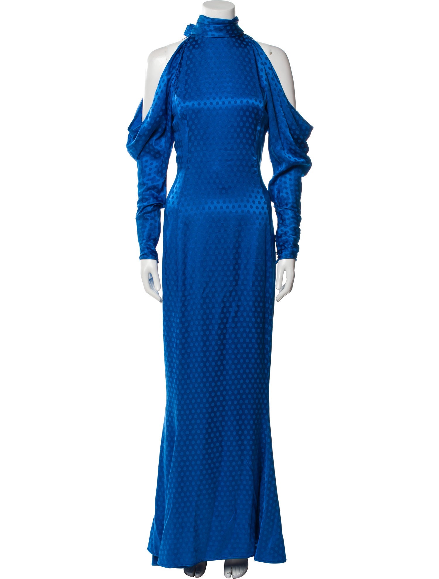 Emanuel Ungaro Mock Neck Long Dress