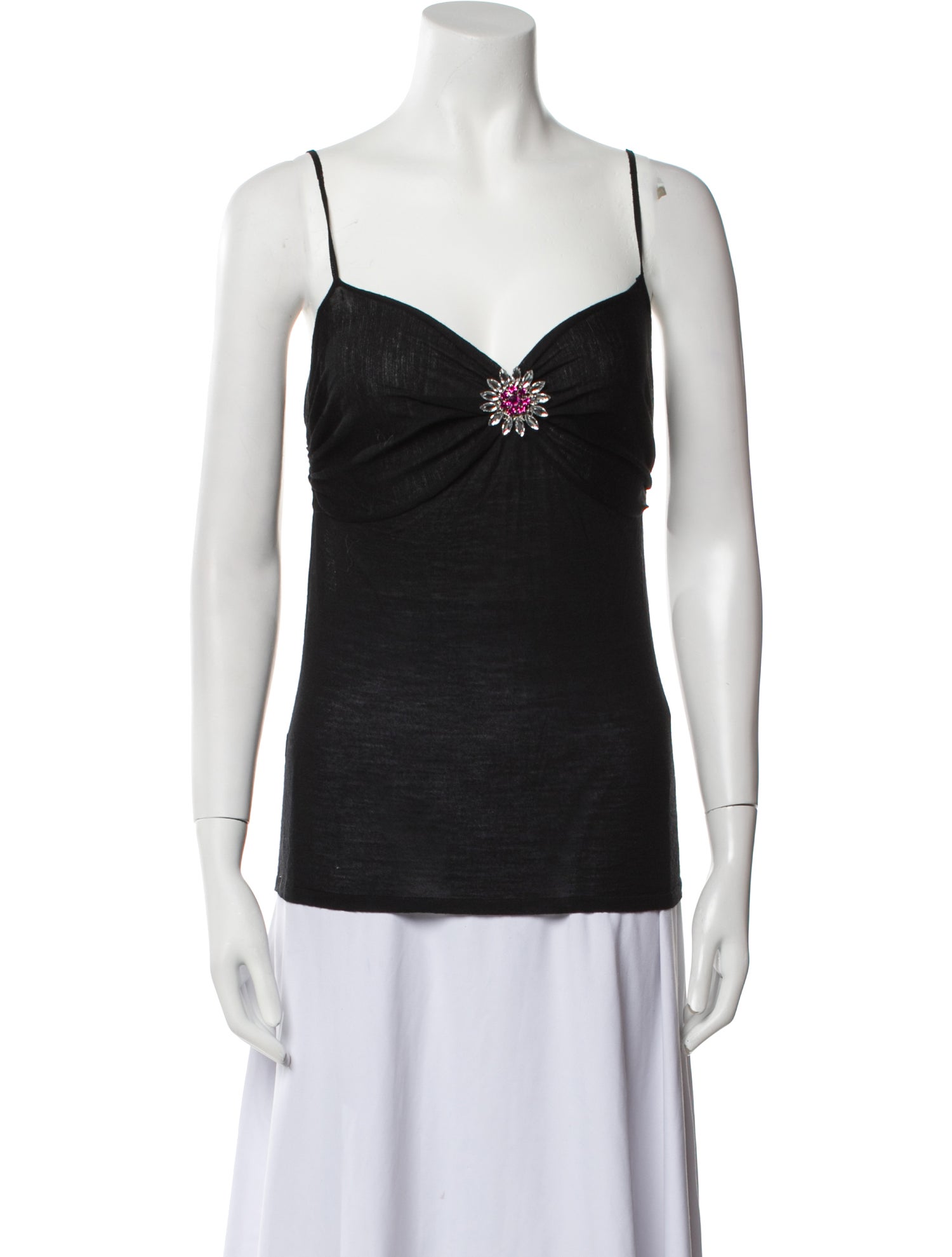 Emanuel Ungaro V-Neck Sleeveless Top
