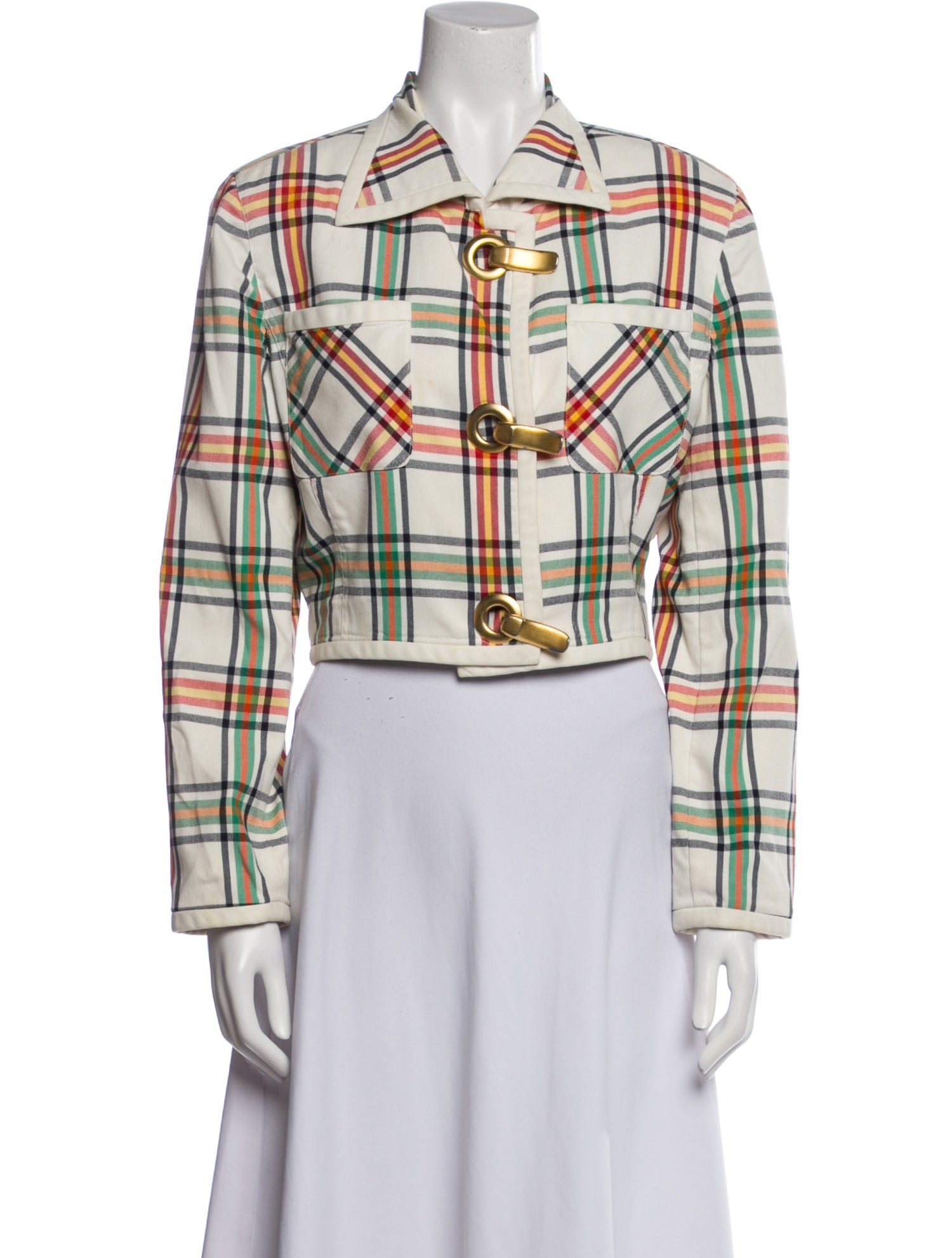 Emanuel Ungaro Plaid Print Blazer