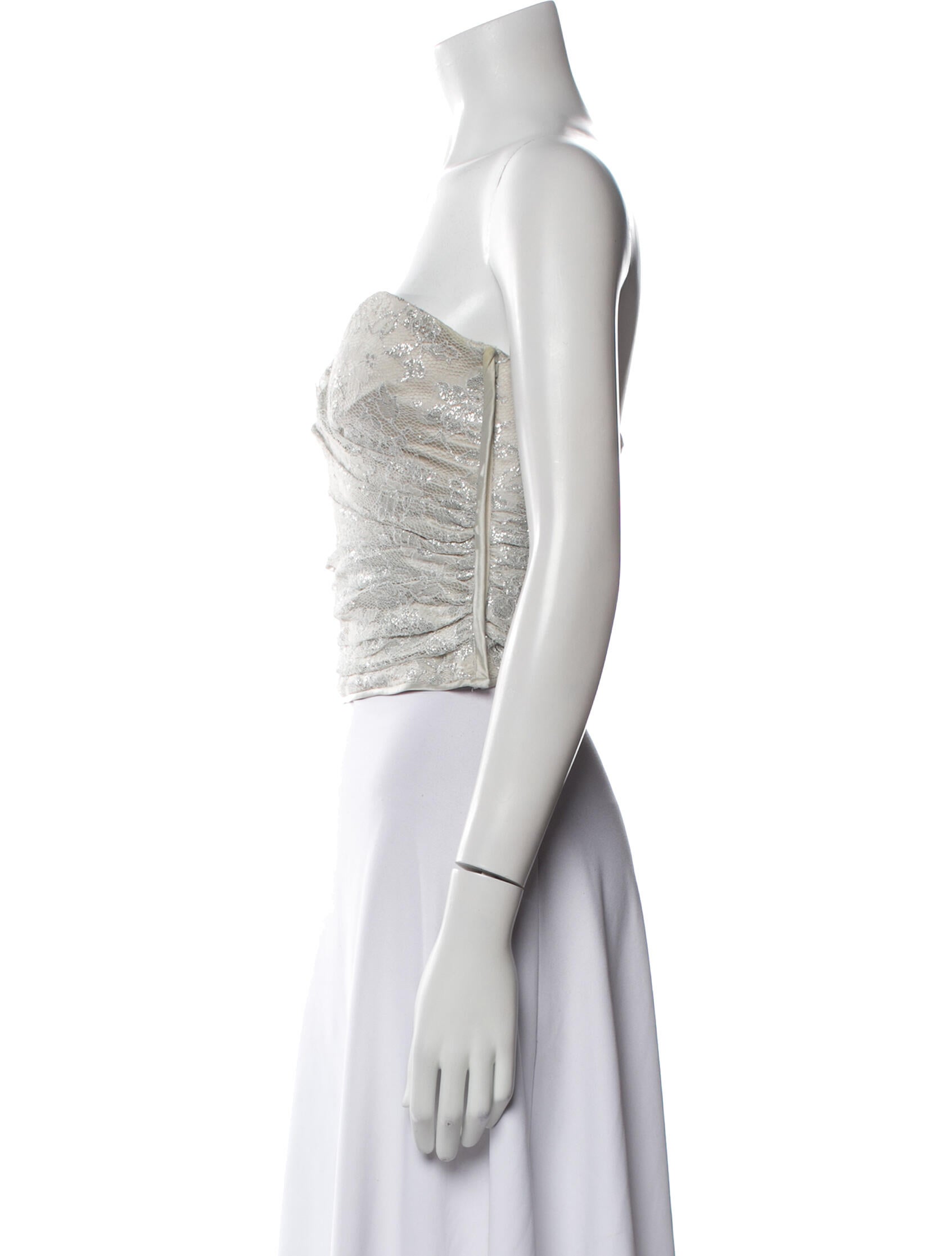 Emanuel Ungaro Strapless Crop Top