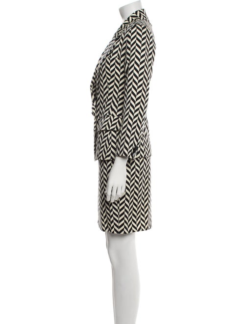 Emanuel Ungaro Wool Striped Skirt Suit