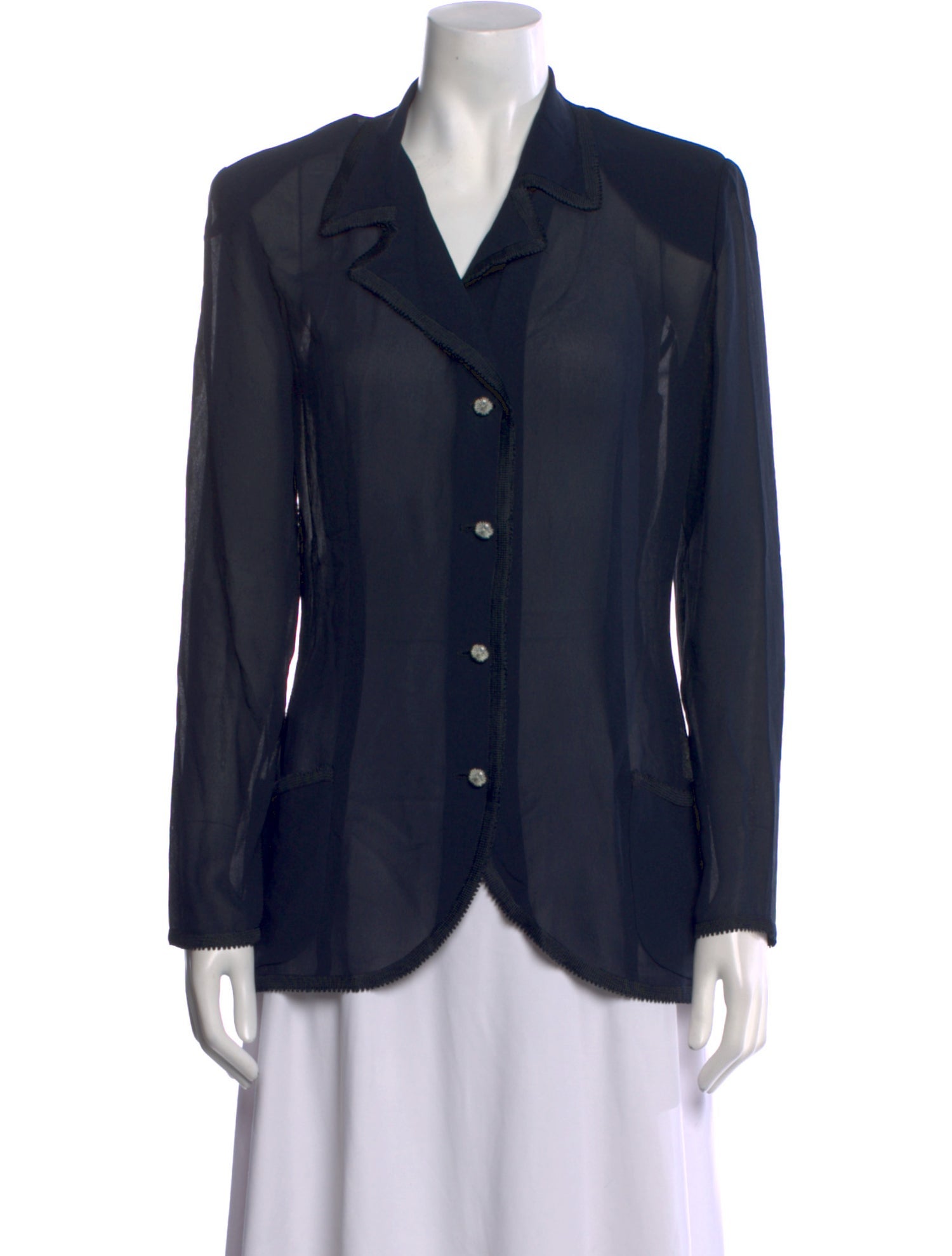 Emanuel Ungaro Long Sleeve Button-Up Top