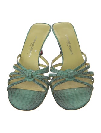 Emanuel Ungaro Animal Print Slides