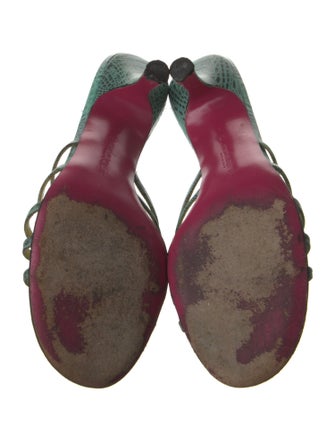 Emanuel Ungaro Animal Print Slides