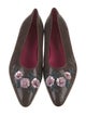 Emanuel Ungaro Snakeskin Animal Print Ballet Flats