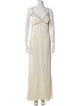 Emanuel Ungaro V-Neck Long Dress