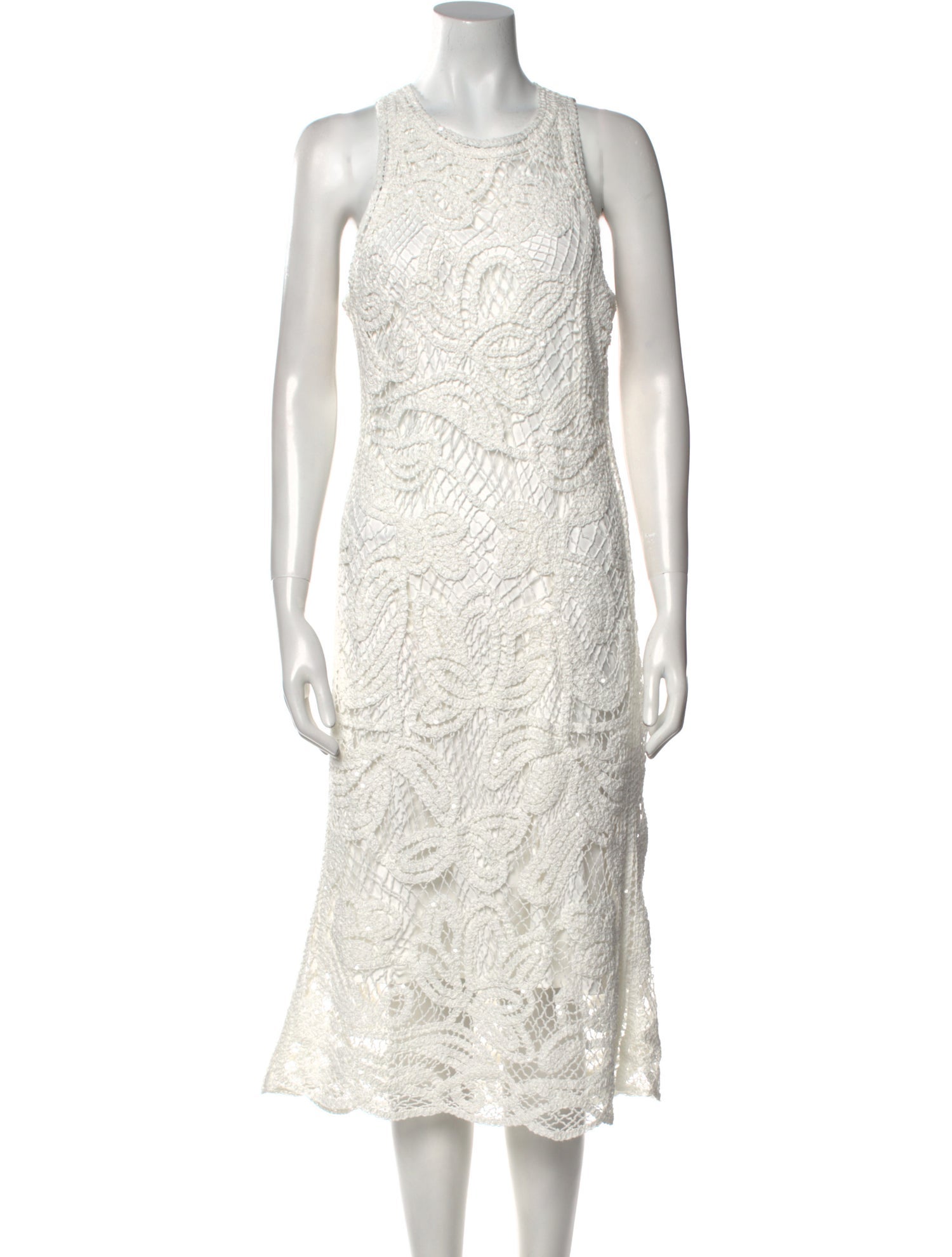 Emanuel Ungaro Lace Pattern Long Dress w/ Tags