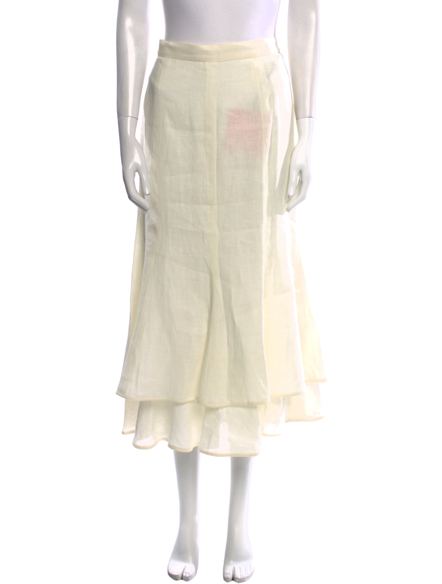 Emanuel Ungaro Linen Midi Length Skirt w/ Tags