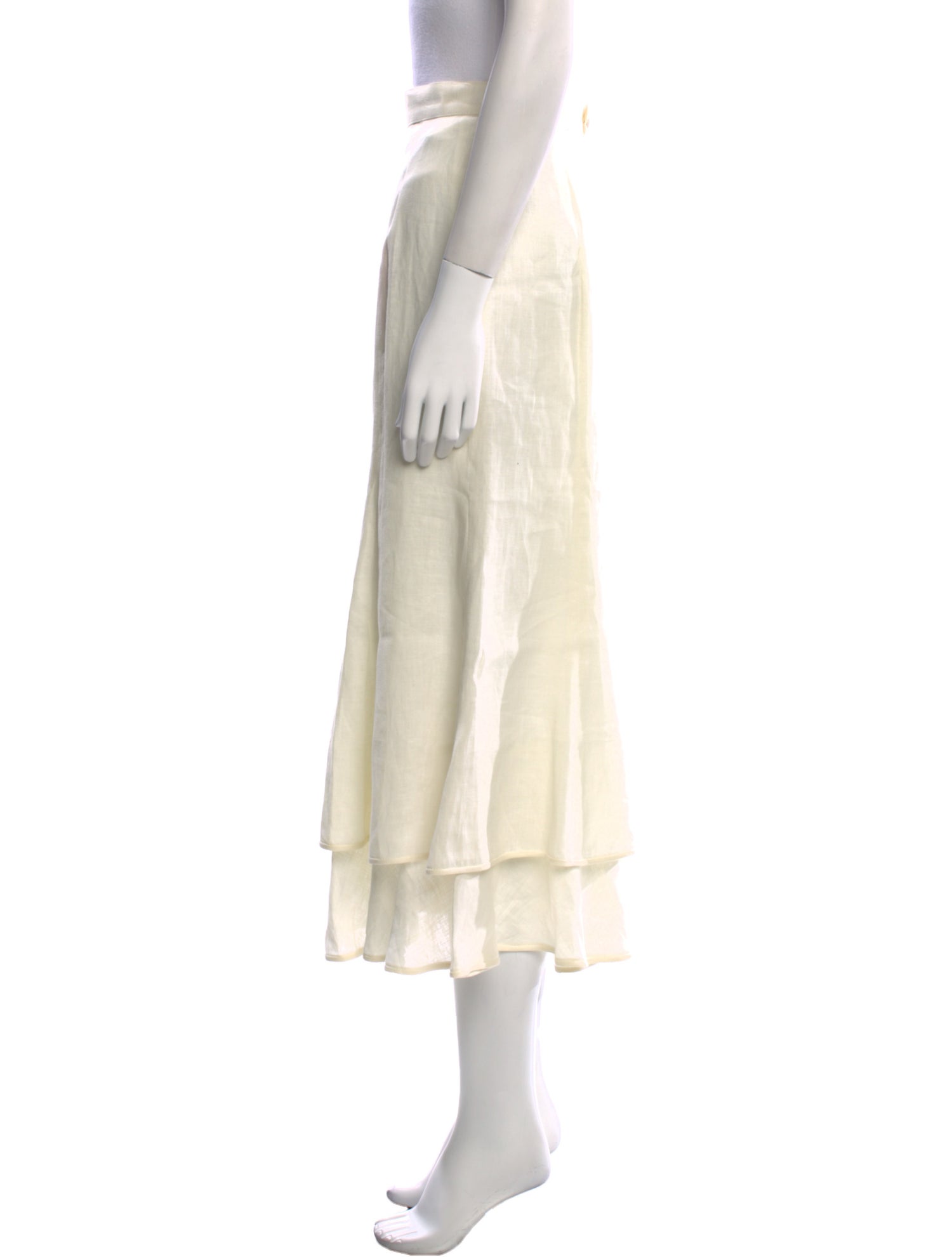 Emanuel Ungaro Linen Midi Length Skirt w/ Tags