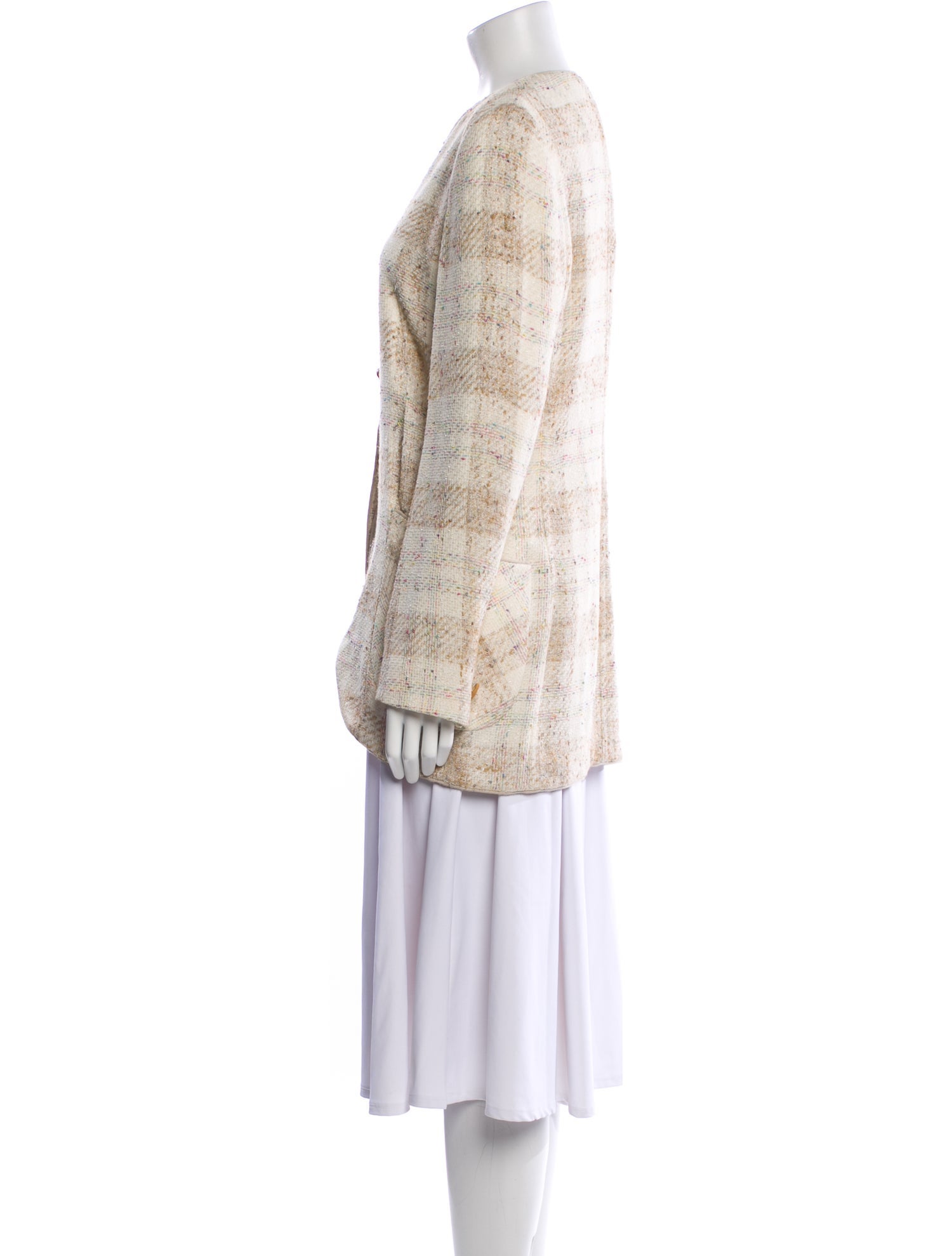 Emanuel Ungaro Plaid Print Evening Jacket