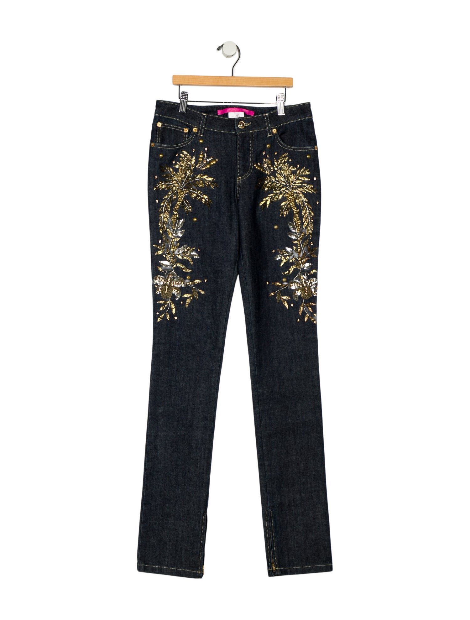 Emanuel Ungaro Mid-Rise Straight Leg Jeans