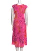 Emanuel Ungaro Floral Print Midi Length Dress