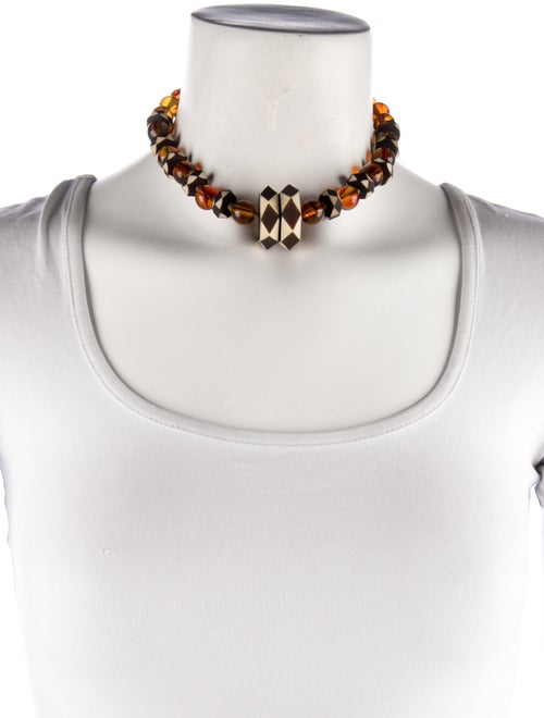 Emanuel Ungaro Beaded Collar Necklace