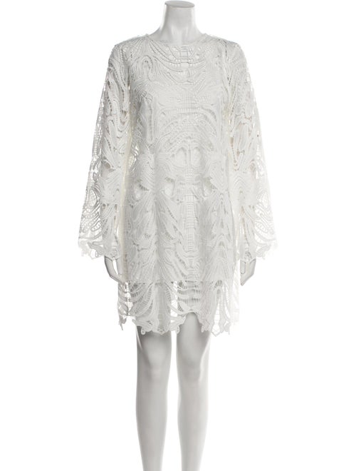 Emanuel Ungaro Lace Pattern Mini Dress