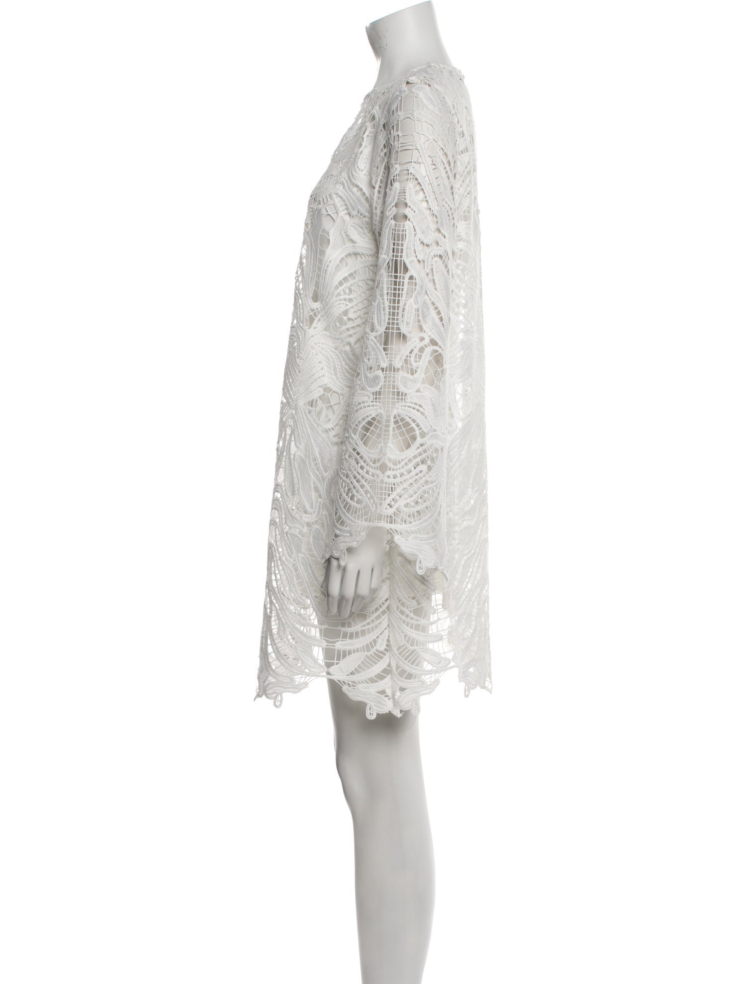 Emanuel Ungaro Lace Pattern Mini Dress