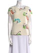 Emanuel Ungaro Silk Floral Print T-Shirt