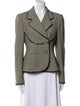 Emanuel Ungaro Wool Houndstooth Print Blazer