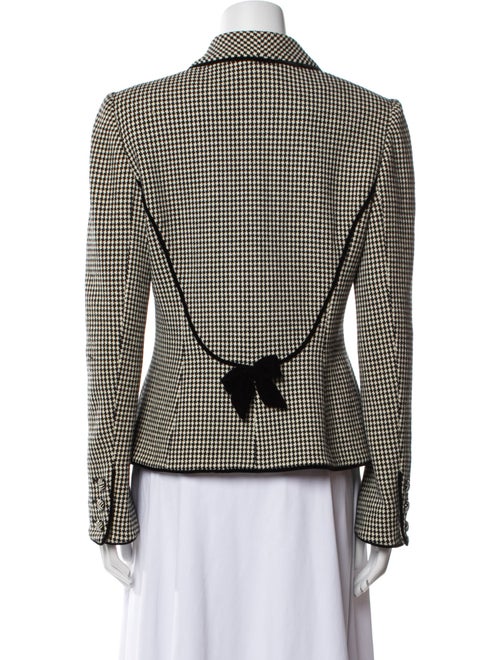 Emanuel Ungaro Wool Houndstooth Print Blazer