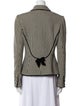 Emanuel Ungaro Wool Houndstooth Print Blazer
