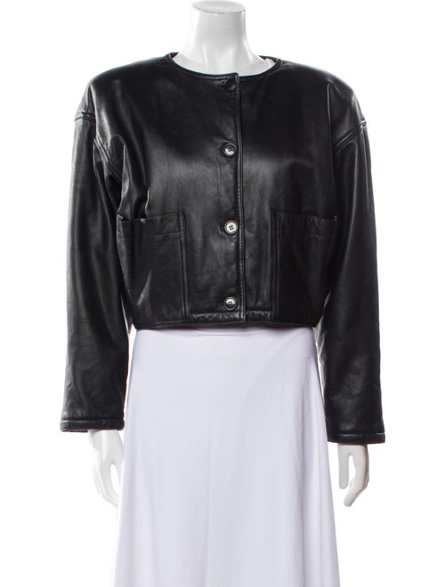 Ungaro Ter Leather Bomber Jacket