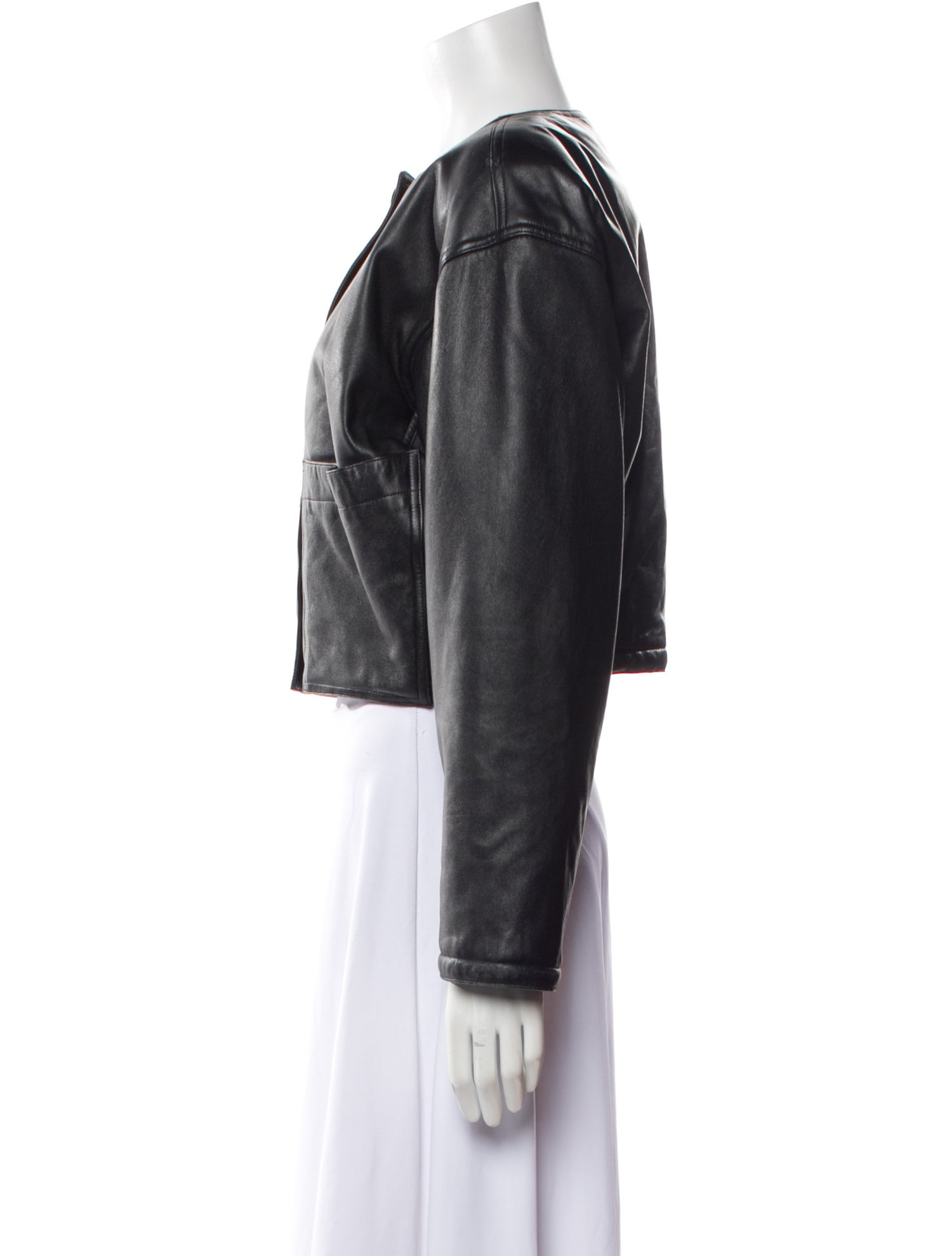 Ungaro Ter Leather Bomber Jacket