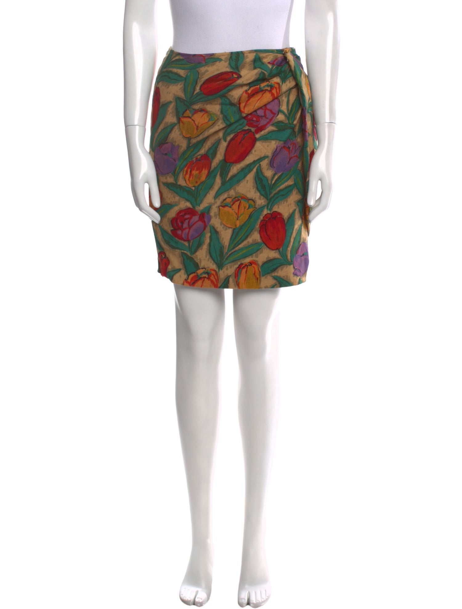 Emanuel Ungaro Floral Print Mini Skirt