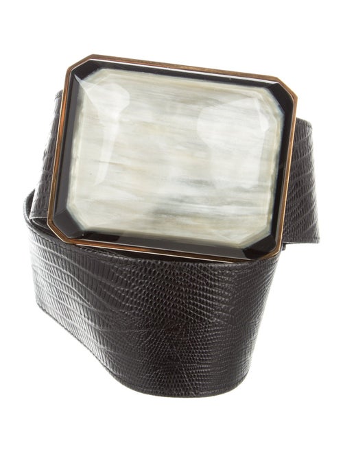 Emanuel Ungaro Wide Leather Waist Belt