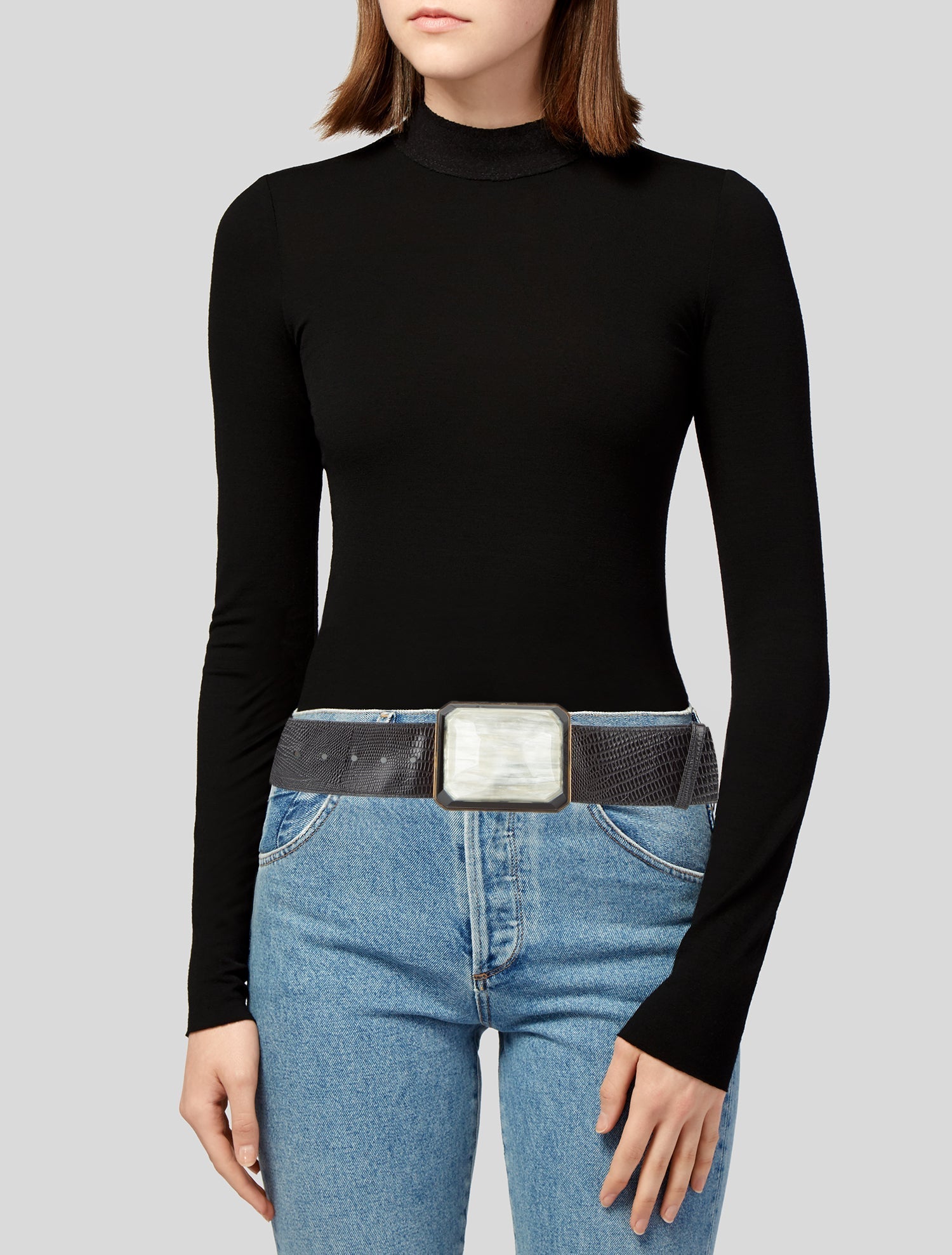 Emanuel Ungaro Wide Leather Waist Belt