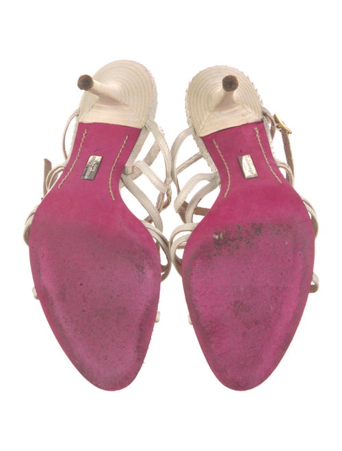 Emanuel Ungaro Python Colorblock Pattern Sandals