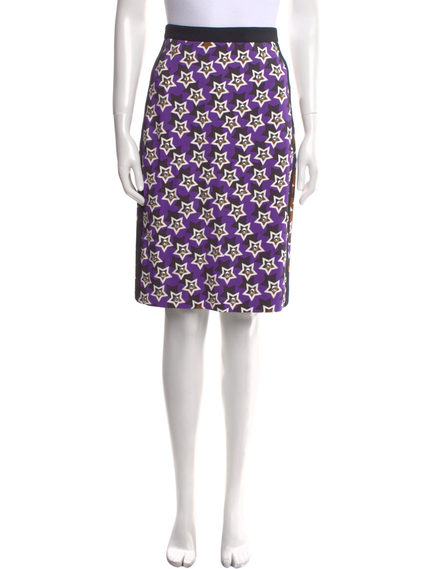 Emanuel Ungaro Printed Knee-Length Skirt