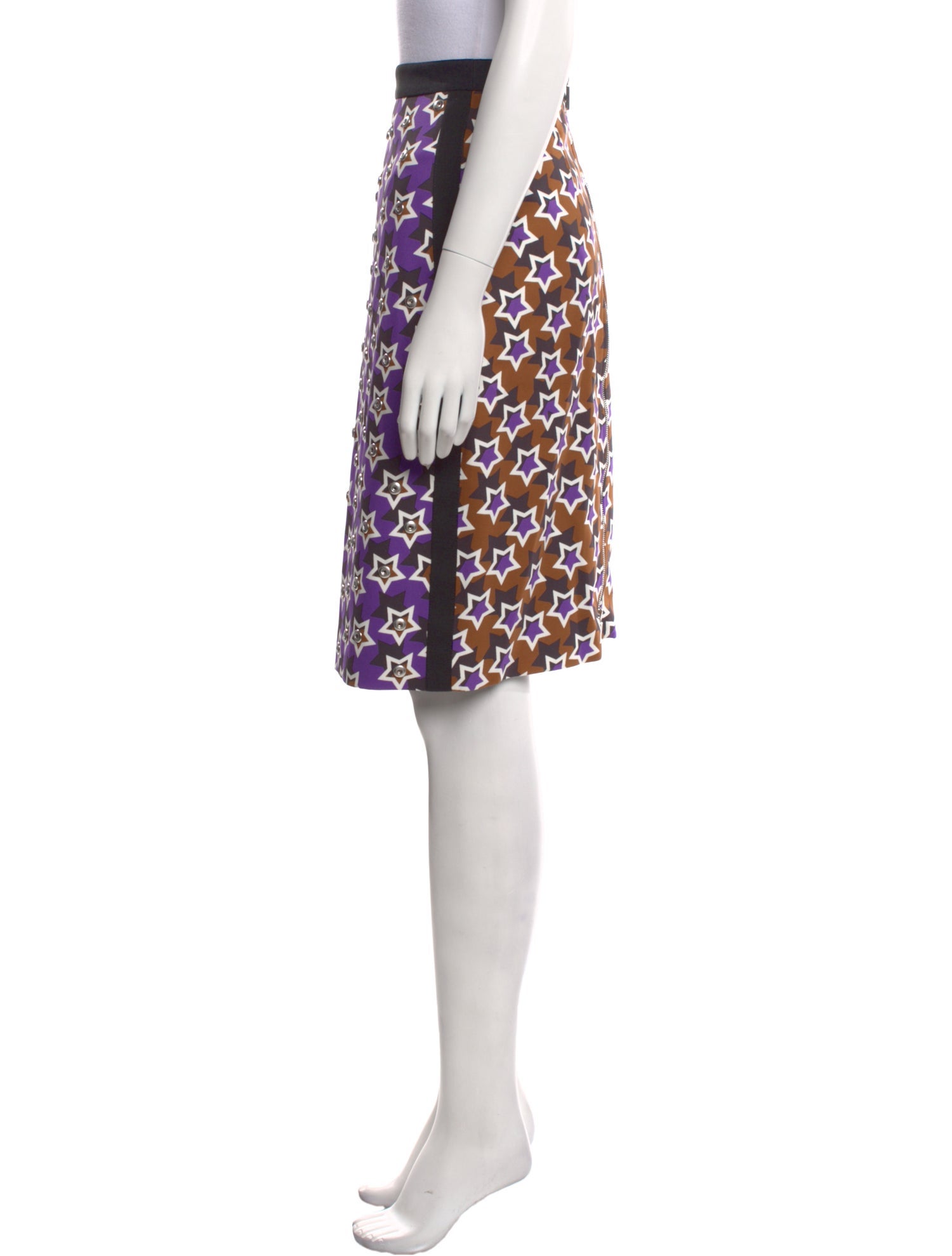 Emanuel Ungaro Printed Knee-Length Skirt