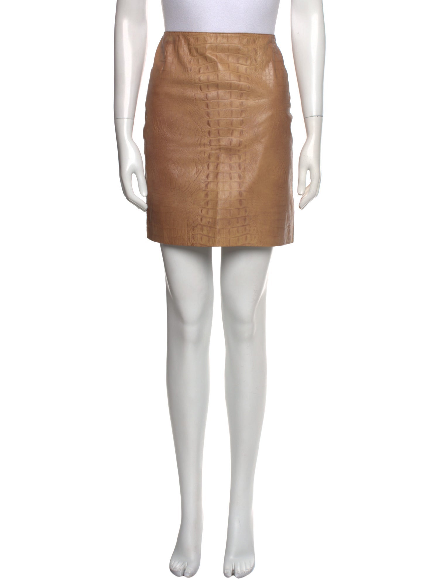 Emanuel Ungaro Lamb Leather Long Skirt
