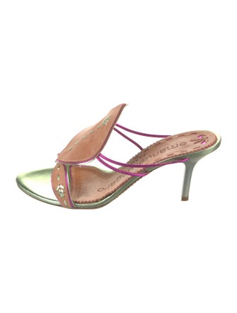 Emanuel Ungaro Leather Slides