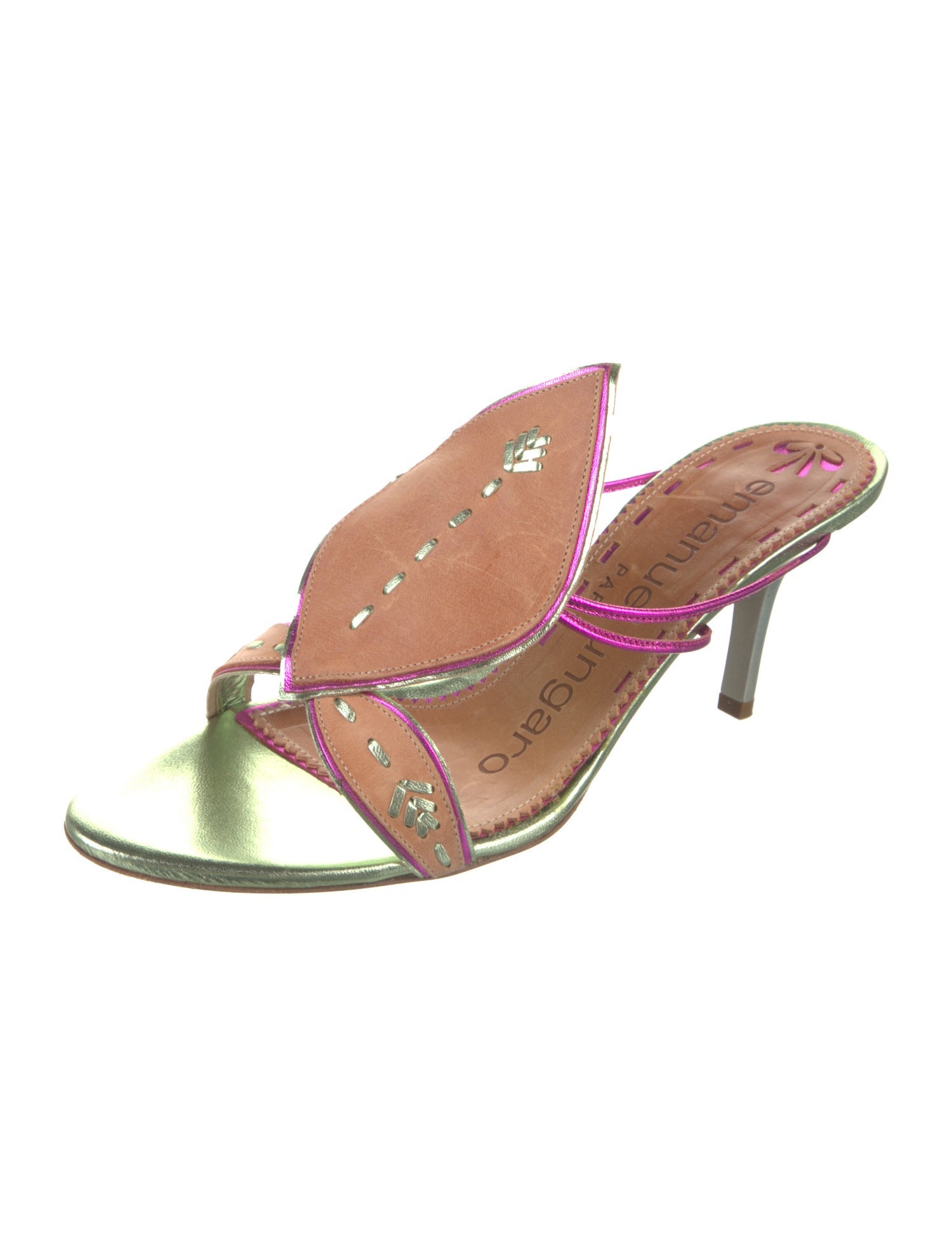 Emanuel Ungaro Leather Slides