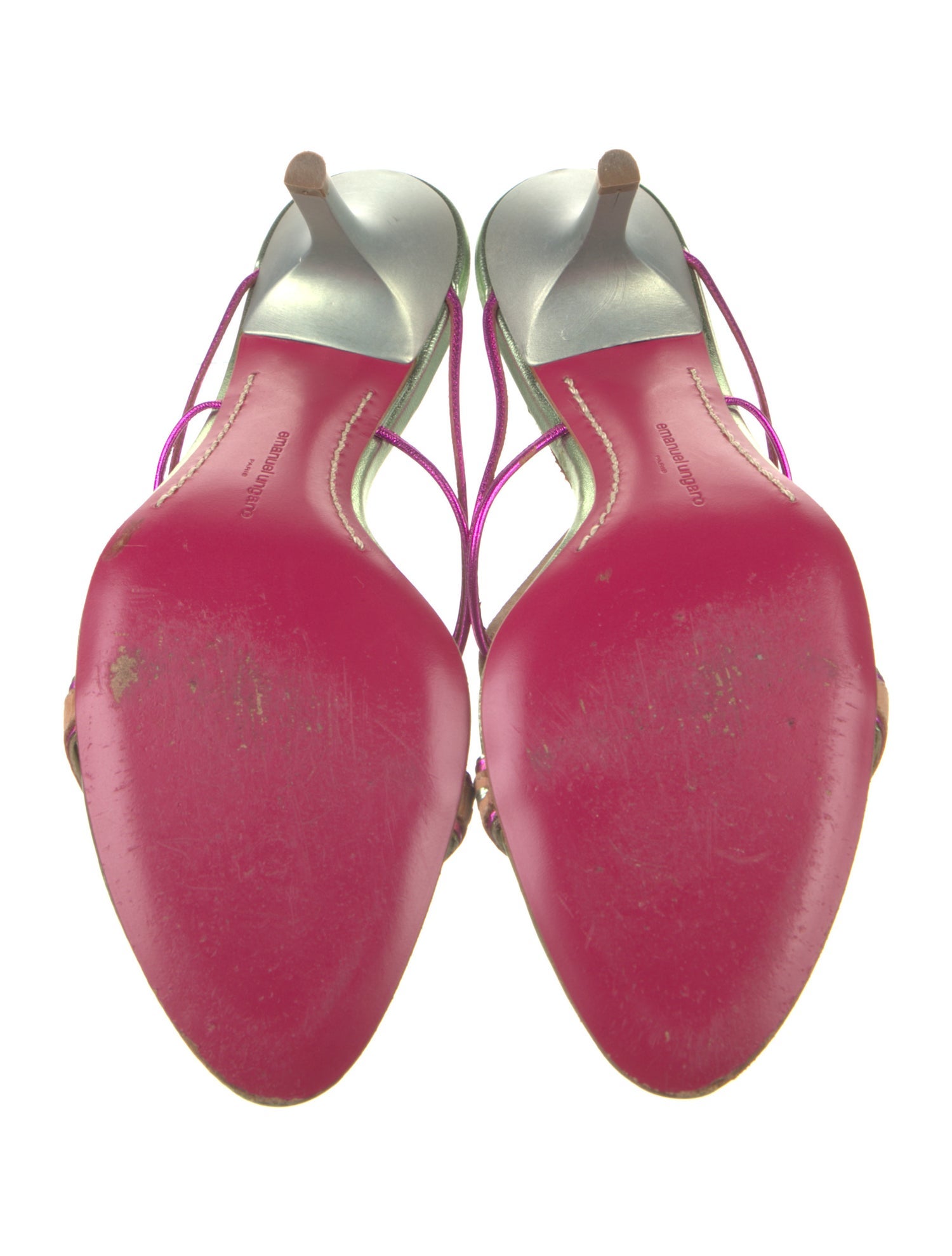 Emanuel Ungaro Leather Slides