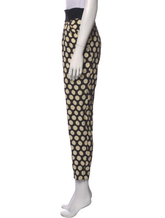 Emanuel Ungaro Polka Dot Print Straight Leg Pants