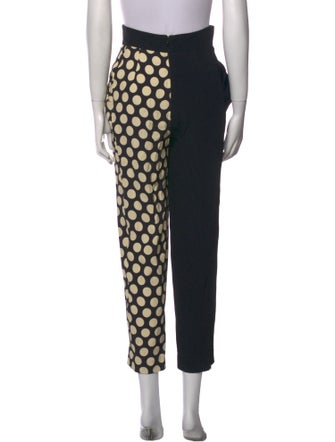 Emanuel Ungaro Polka Dot Print Straight Leg Pants