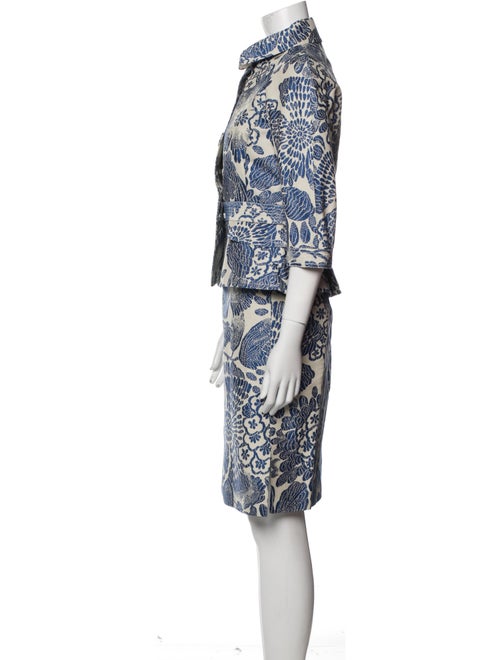 Emanuel Ungaro Printed Skirt Suit