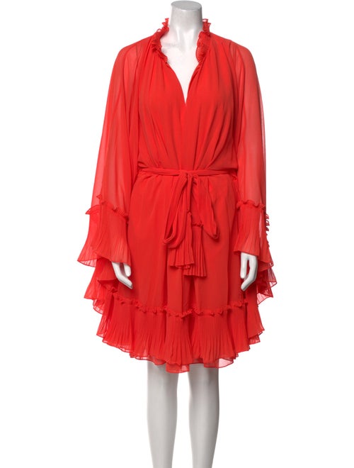 Emanuel Ungaro V-Neck Knee-Length Dress