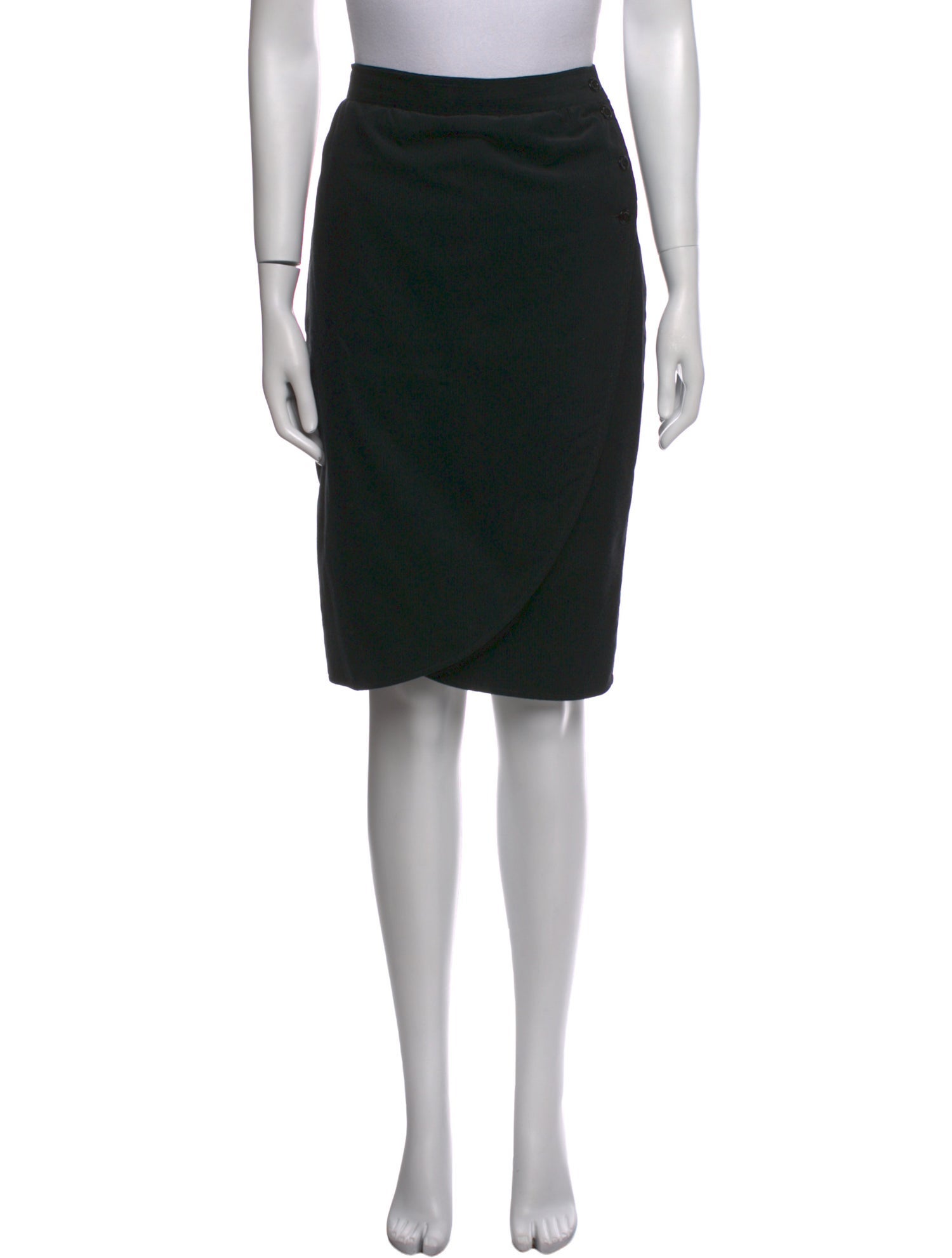 Emanuel Ungaro Cutout Accent Knee-Length Skirt
