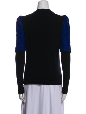 Emanuel Ungaro Virgin Wool Polka Dot Print Sweater