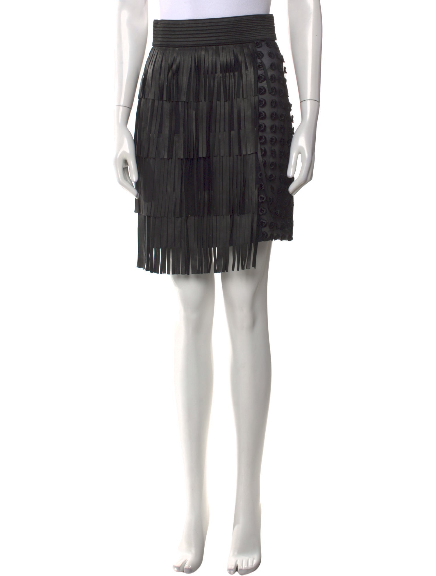 Emanuel Ungaro Mesh Accents Mini Skirt