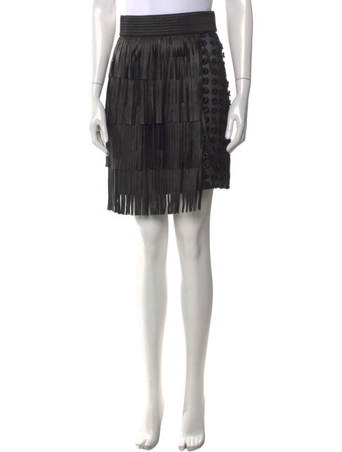 Emanuel Ungaro Mesh Accents Mini Skirt